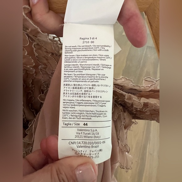 Red Valentino Ruffle Dress in Light Pink - Picture 9 of 11